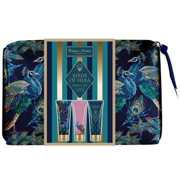 Winter In Venice Birds of Hera Travel Pouch Gift Set